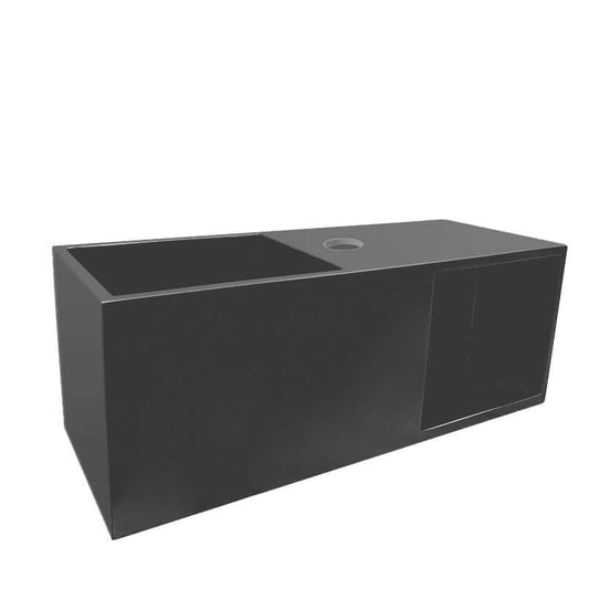 Julia Fountain Wiesbaden 54X20X20Cm met Nis in Solid Surface, Mat Zwart