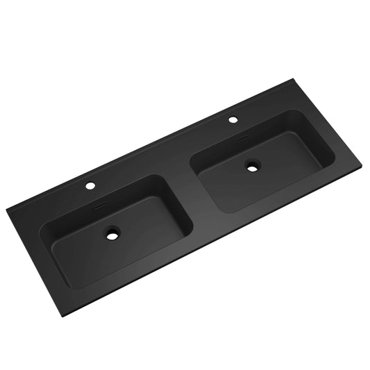Ribella Wastafel Wiesbaden 120 Cm in Mat Zwart