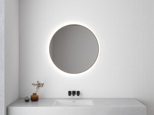 Novi spiegel rond met LED, dimbaar 100 cm