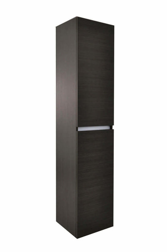 Vision Hoge Kast Wiesbaden 160X35X35 Cm in Grijs Eiken (2 Deurs)