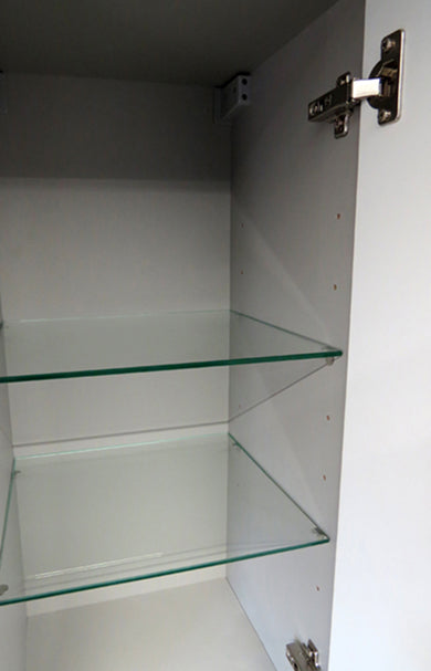 Wiesbaden Vision Hoher Schrank 160x35x35 cm Hochglanz Grau (2 Türen)