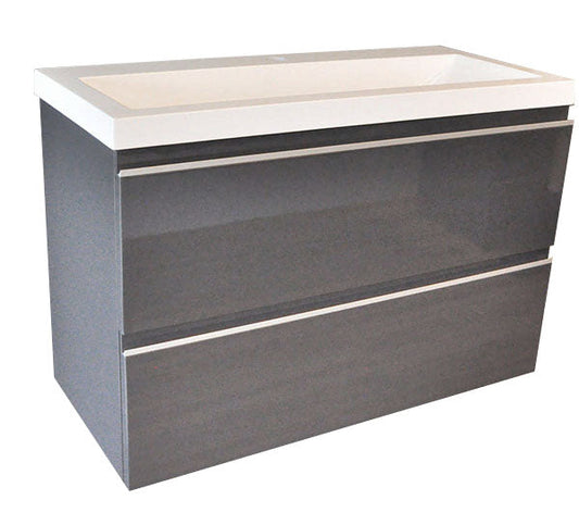 Schrank Unterschrank 80 x 36 cm grafitgrau