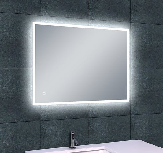 Quatro Dimbare LED Spiegel Wiesbaden Kondensfrei in 70X50Cm