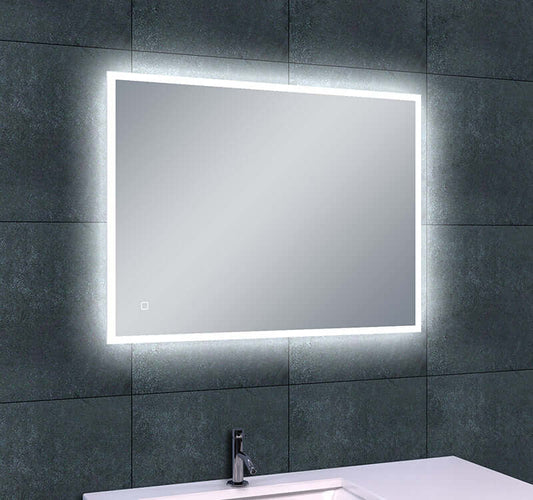 Quatro Dimbare LED Spiegel Wiesbaden Condensvrij in 70X50Cm