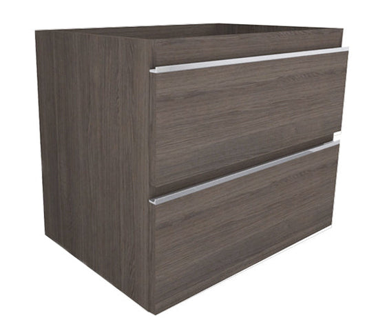 Tigris Unterschrank mit 2 Schubladen 60 x 46 cm Holzmaserung grau