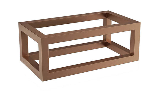 Nick Rahmen für Brunnen Wiesbaden 39,5x15x21,5 cm Gebürstetes Bronze Kupfer