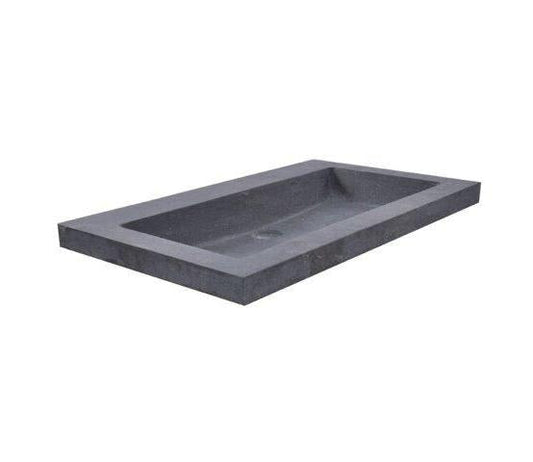 Hardsteen Wastafel Wiesbaden 60, 80, 100, 120 Cm (0, 1 of 2 Kraangaten)