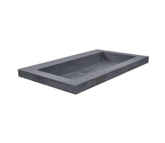 Hardsteen Wastafel Wiesbaden 60, 80, 100, 120 Cm (0, 1 of 2 Kraangaten)