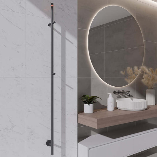 Callista elektrische Handtuchheizung Wiesbaden 60 Watt 150 cm Gunmetal