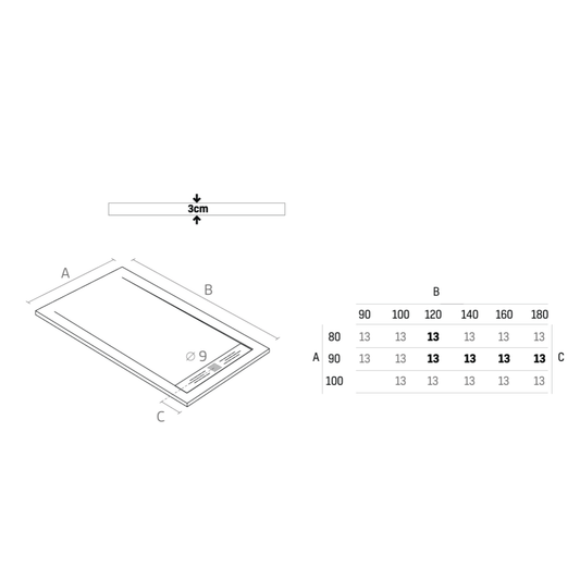 ALONI Elite Douchebak – Composiet