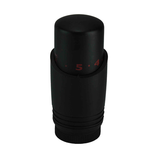 Riko M-30 Luxe Thermostatknopf Wiesbaden in Matt Schwarz