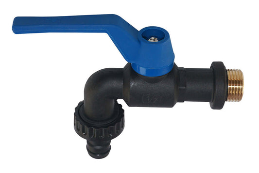 Riko Außenwasserhahn Wiesbaden Frostbeständig 1/2" Schwarz