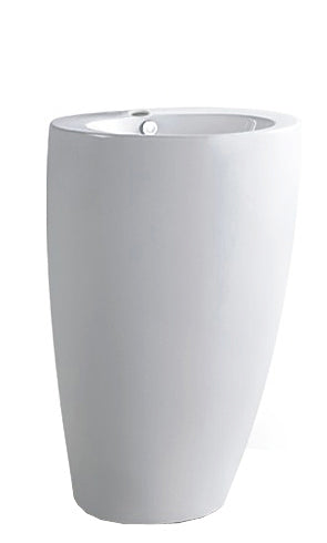 Noa Wastafel Wiesbaden 50X50X83 Cm in porseleinwit