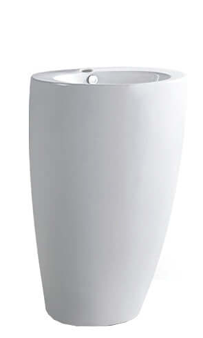 Noa Wastafel Wiesbaden 50X50X83 Cm in porseleinwit