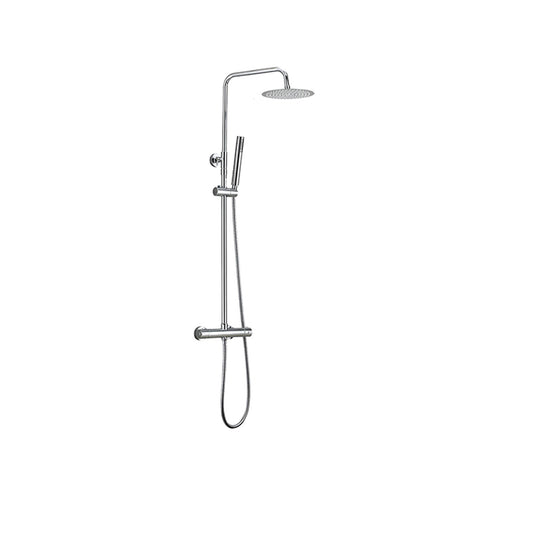 Caral-Eco Twenty Aufputz Regenduschset Wiesbaden mit Thermostatarmatur Chrombeschichtung