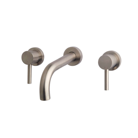 Caral Waschtischarmatur Abschluss 2-Knopf Edelstahl Optik PVD Beschichtung (Ohne Einbauteil) Wiesbaden