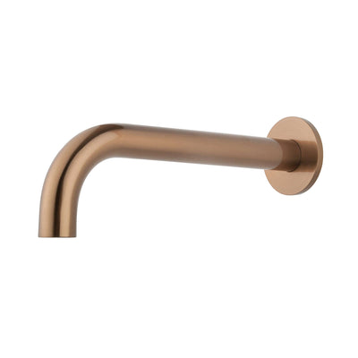 Caral baduitloop rond 25 cm 1/2'' geborsteld brons koper PVD