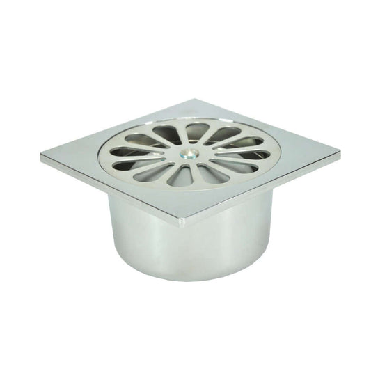 Chroom ABS Duschrinne Wiesbaden 10x10 Boden 40 mm