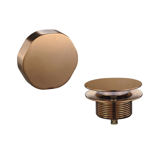 Doblar Abdeckteil Badablauf mit Überlauf gebürstetes Bronze Kupfer PVD