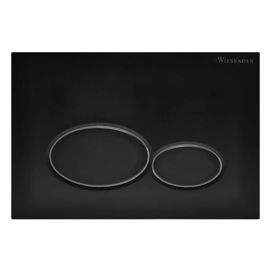 Druckplatte Wiesbaden für Geberit Up320 Matt Schwarz