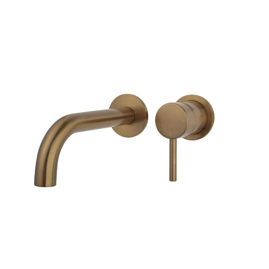 Einhebel-Waschtischarmatur mit Kaltstart, gebürsteter Bronze, Wiesbaden