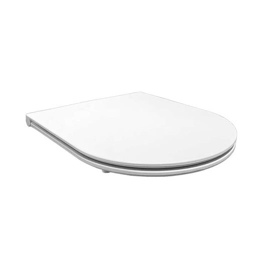 Flatline Soft Close Toiletbril van Wiesbaden in mat wit, met Quick Release functie voor eenvoudig verwijderen.