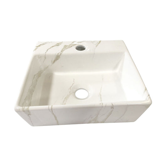 Leto Brunnen Wiesbaden 33,5x29x11,5 cm Keramik Carrara