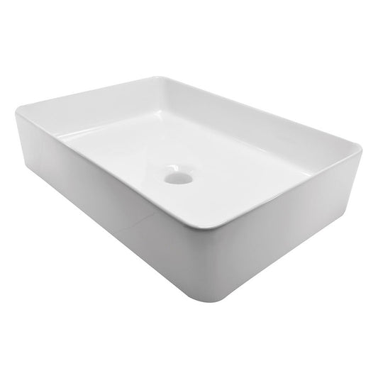 Link Design Rechthoekige Wastafel Wiesbaden 35x50x14,5 cm Wit