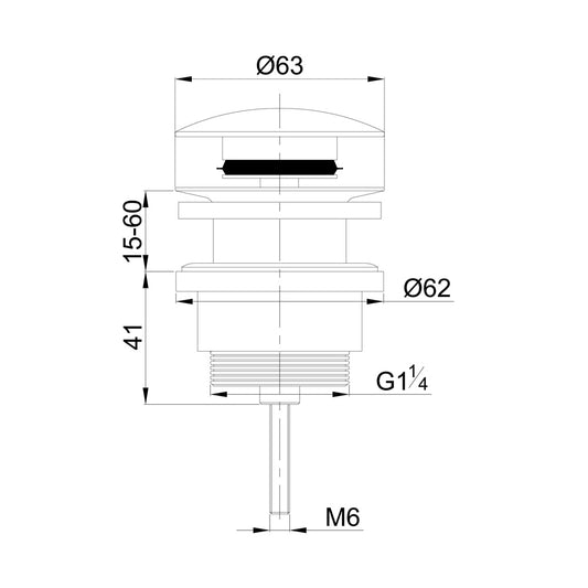 Luxe 5/4 Schicht Clickwaste Matte Schwarz Wiesbaden