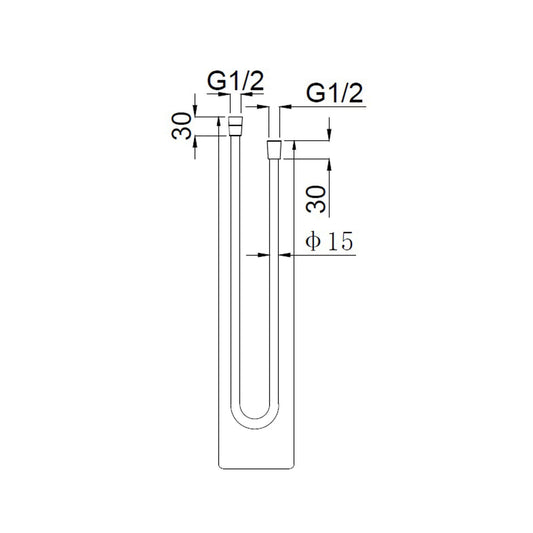 Luxus Kunststoff Duschschlauch Wiesbaden 150 Cm in Gebürstetem Messing Gold