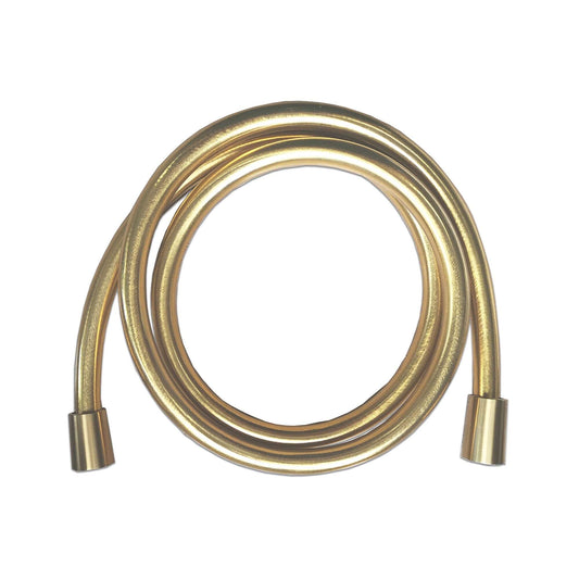 Luxus Kunststoff Duschschlauch Wiesbaden 150 Cm in Gebürstetem Messing Gold