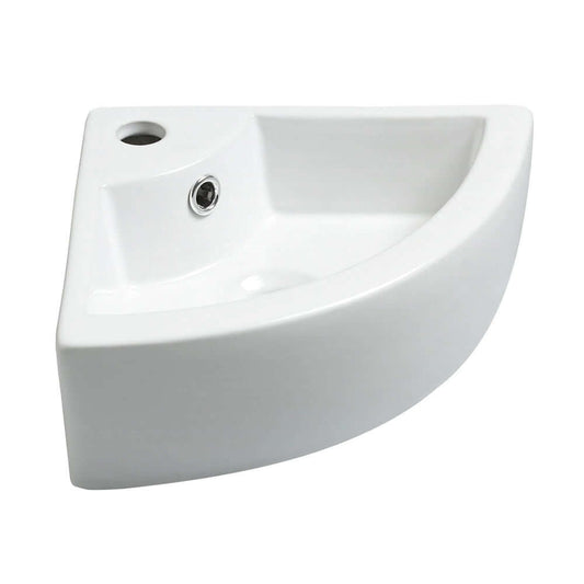 Pallas Hoekfontein Wiesbaden 44,5x32,5x13 cm Keramik Weiß (Ohne Ablauf)