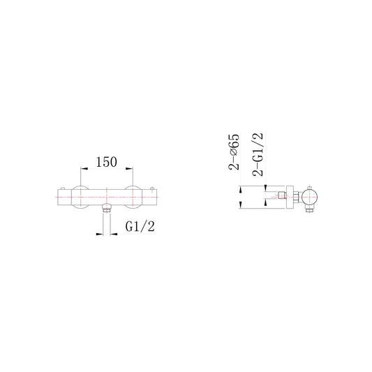 Rio 304 15 Cm Edelstahl Duschthermostatarmatur Wiesbaden