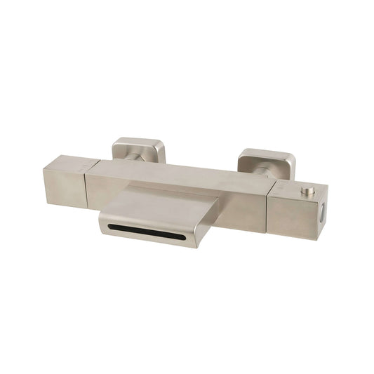 Rombo Badarmatur Wiesbaden Wasserfall Thermostatisch Vierkant in RVS