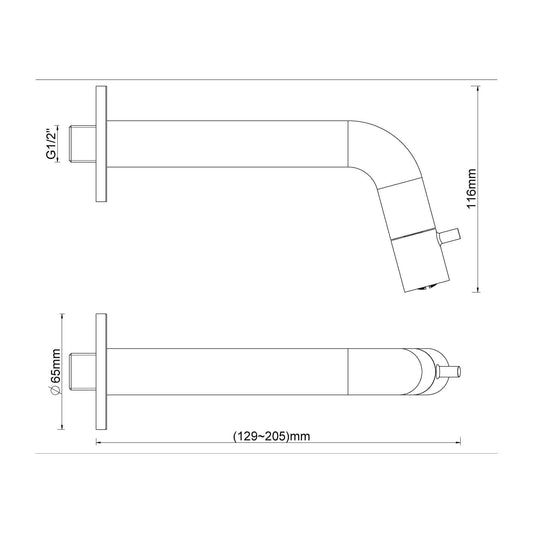 Sophia Inbouw Fonteinkraan Wiesbaden In te korten Rond RVS