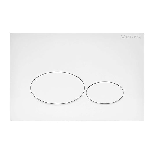 TBV Druckplatte Wiesbaden für Geberit Up320 in matt weiß