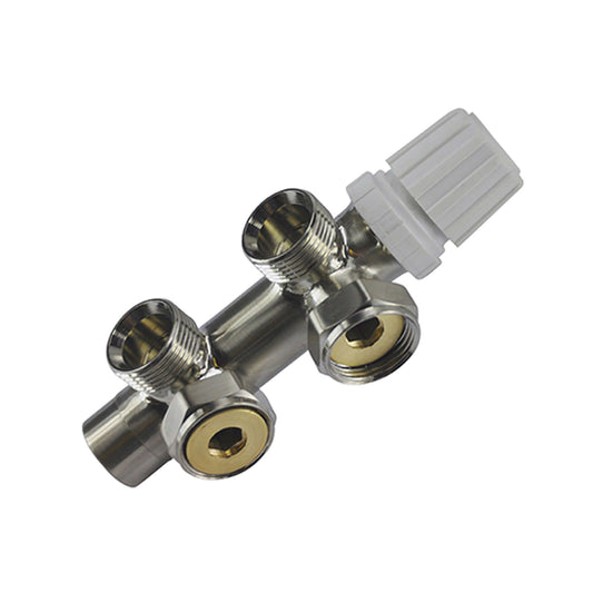 Thermostatisch Onderblok Wiesbaden 3/4 Hoek Rechts Geborsteld Staal