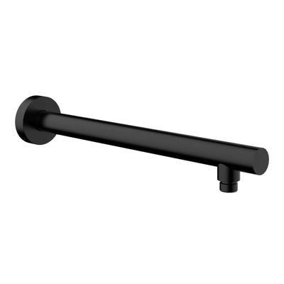 UniMatch douchearm recht met muurbevestiging 45 cm mat zwart