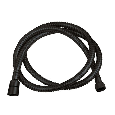 UniMatch doucheslang metaal 150 cm mat zwart