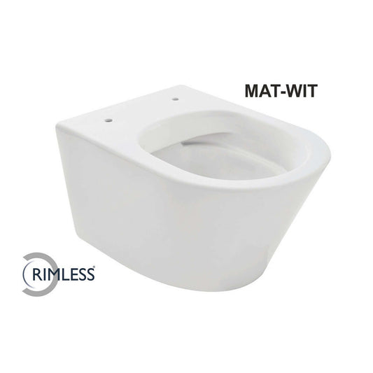Vesta Randlos Wandtoilette Wiesbaden 52 cm Matt Weiß (Ohne Sitz)