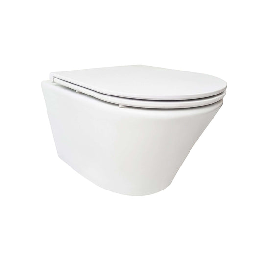 Vesta Tornado flush wandcloset rimless met Flatline toiletzitting softclose en quick release
