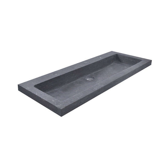Wiesbaden Hardsteen Wastafel 100x46x5 cm met 2 Kraangaten