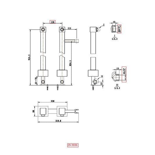 Wiesbaden quadratische universelle Badkraankopplungen