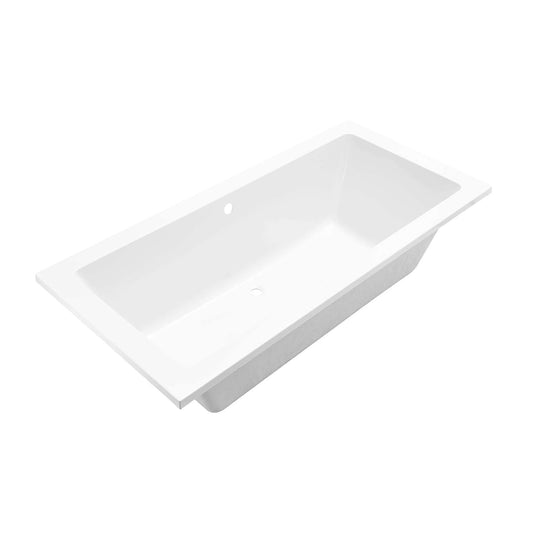 Wiesbaden Dahlie Santino Einbauwanne Duo 190x90x49 cm Weiß