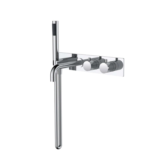 Wiesbaden Style 2-Knopf Einbaubadthermostatarmatur Chrom