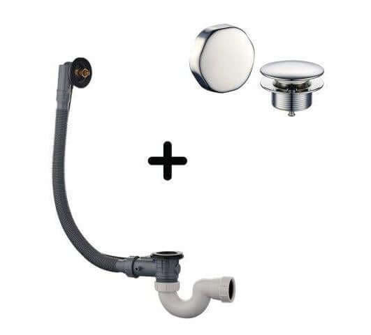 Chromen Badafvoer met Overloop Combinatie Wiesbaden