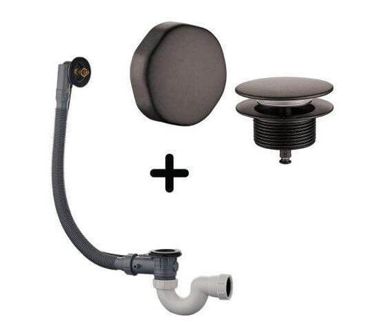 Badablauf mit Überlaufkombination Wiesbaden in Gunmetal