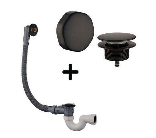 Matzwarte Badablauf mit Überlauf Kombination Wiesbaden