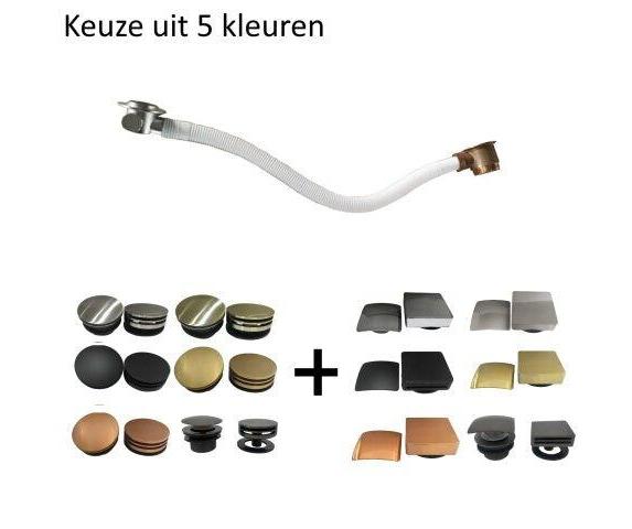 Badplug met overloopcombinatie en badvulfunctie Wiesbaden (keuze uit 5 kleuren)