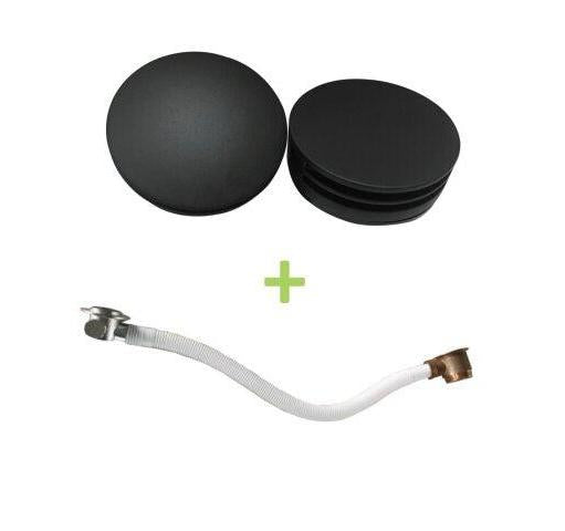 Ronde Badvulcombinatie Wiesbaden in Matt Schwarz